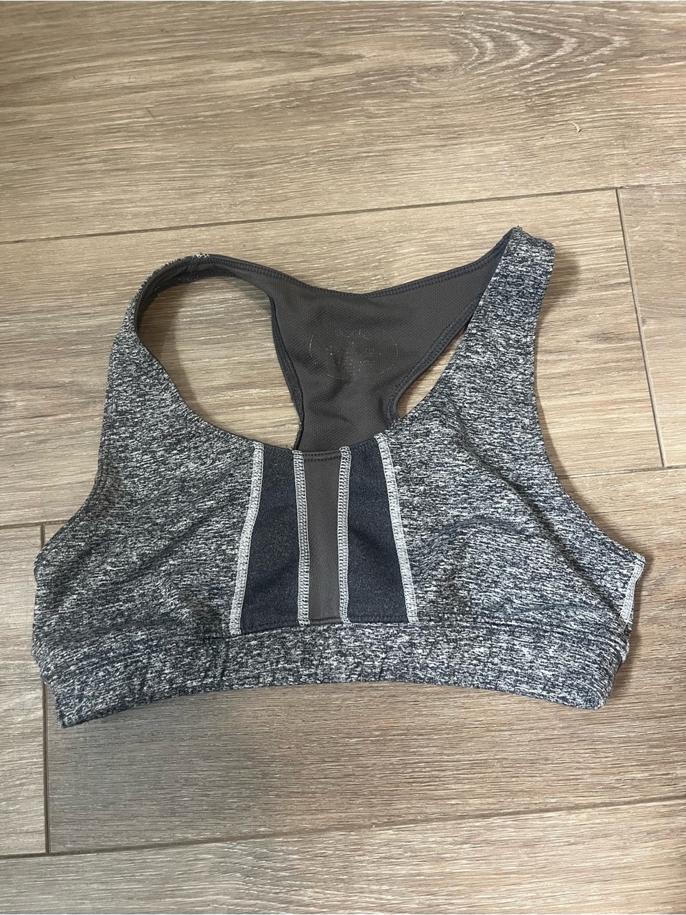 Women's Oiselle Grey Heather Racerback Sports Bra Small